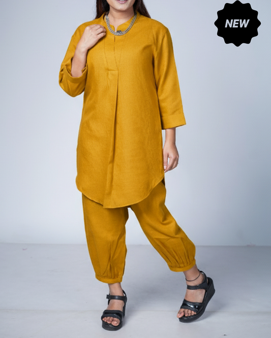 Mustard Utsavi Co-ord Set