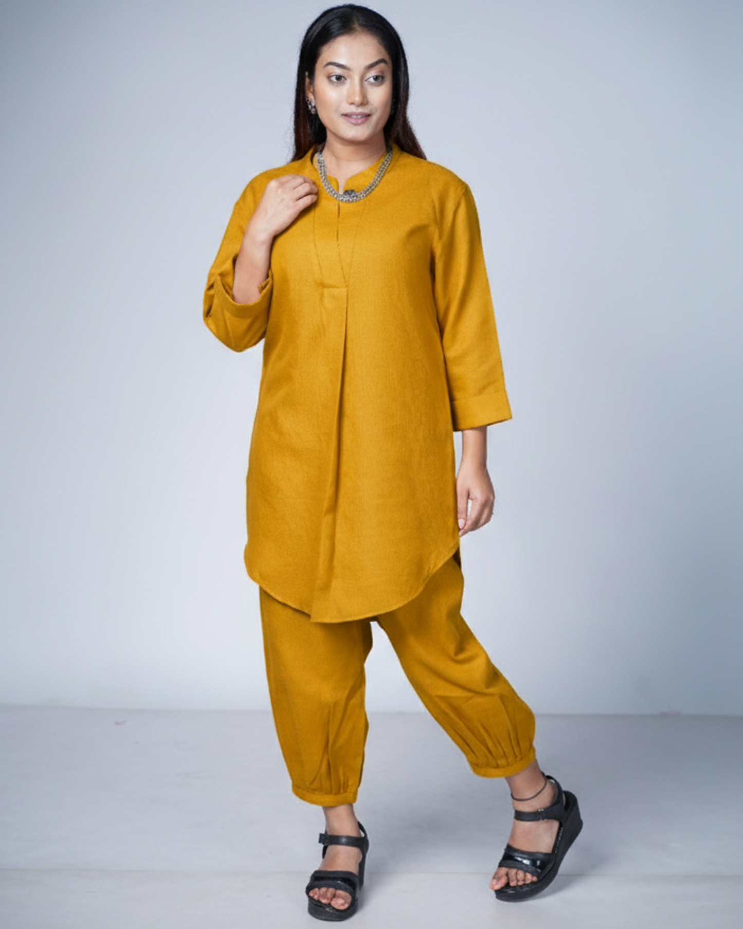 Mustard Utsavi Co-ord Set