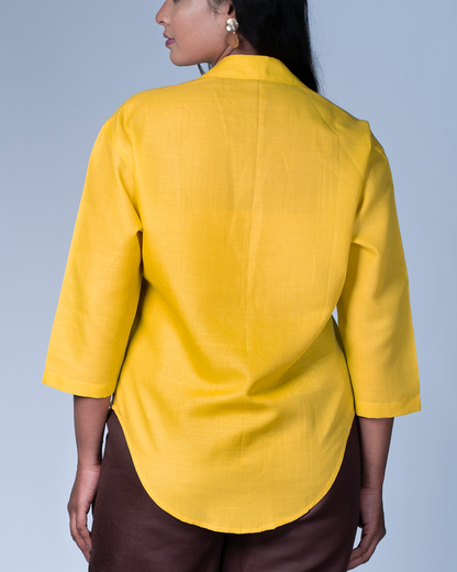Leher Kurta (Mustard)