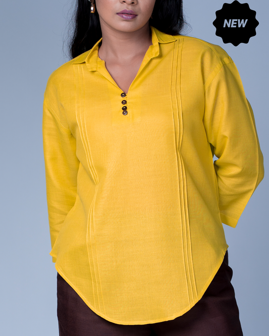 Leher Kurta (Mustard)