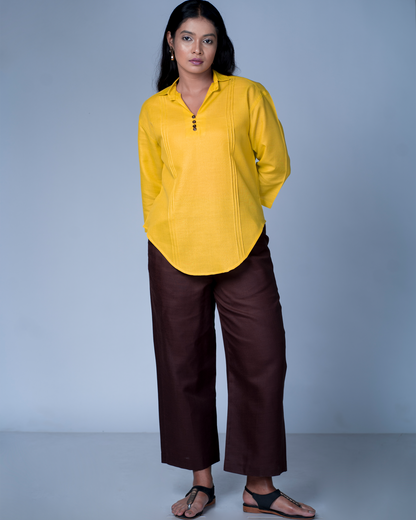 Leher Kurta (Mustard)
