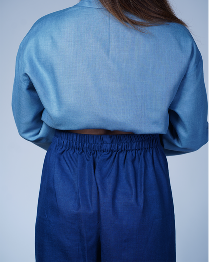 Trouser Palazzo Style (Navy Blue)