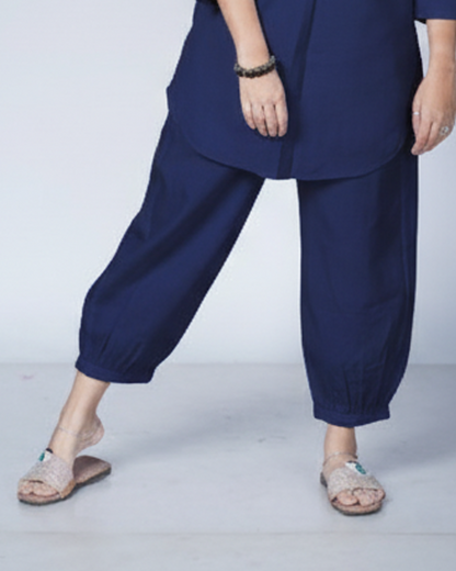 Navy Blue Utsavi Co-ord Set
