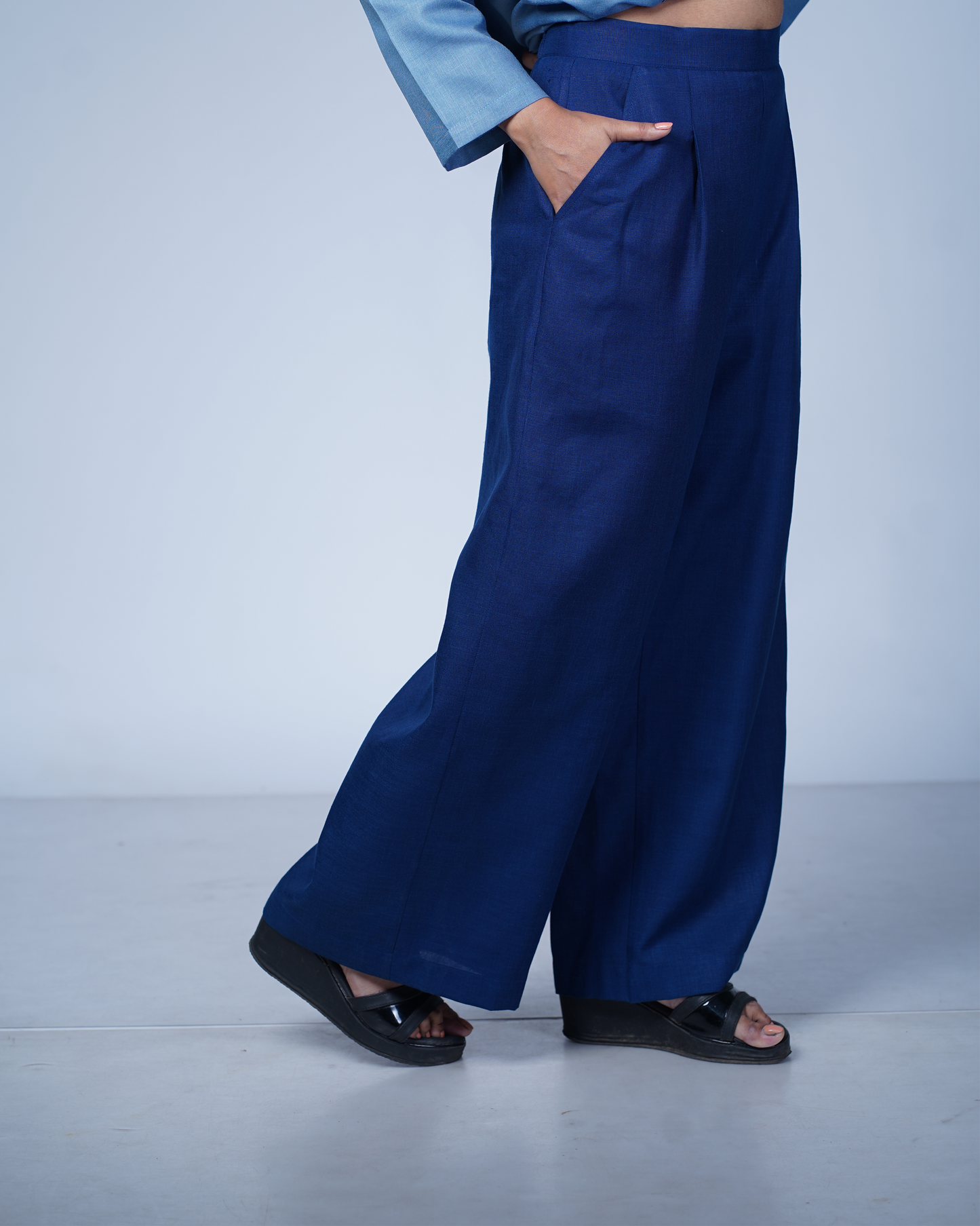 Trouser Palazzo Style (Navy Blue)