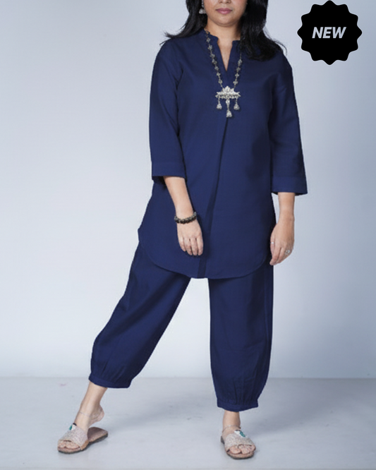 Navy Blue Utsavi Co-ord Set