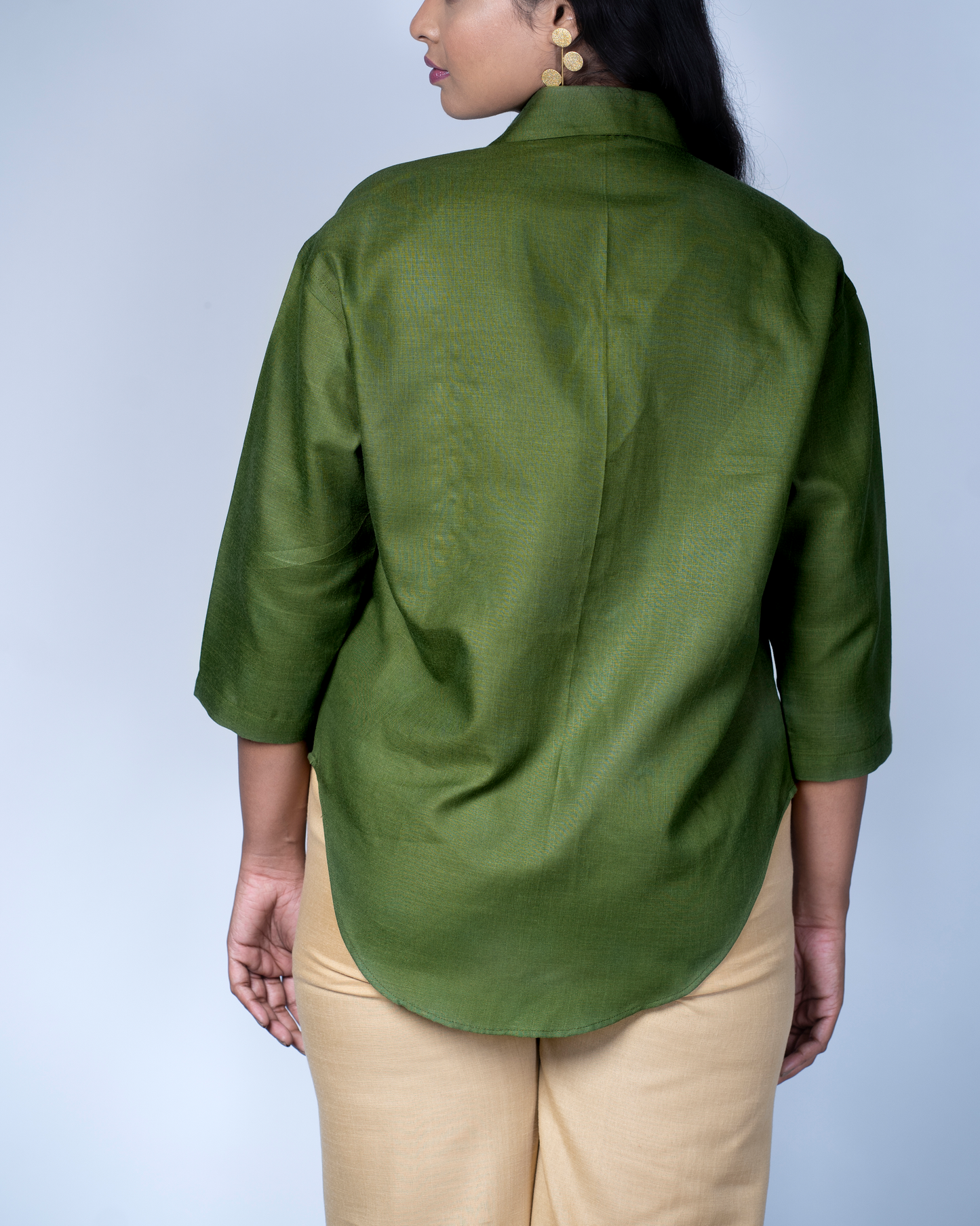 Leher Kurta (Olive)