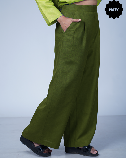 Trouser Palazzo Style (Olive)