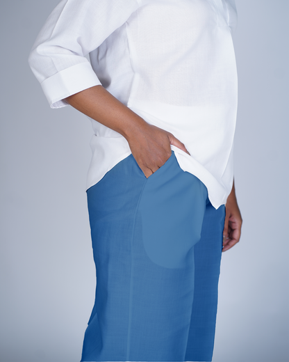 Trouser Palazzo Style (Stone Blue)