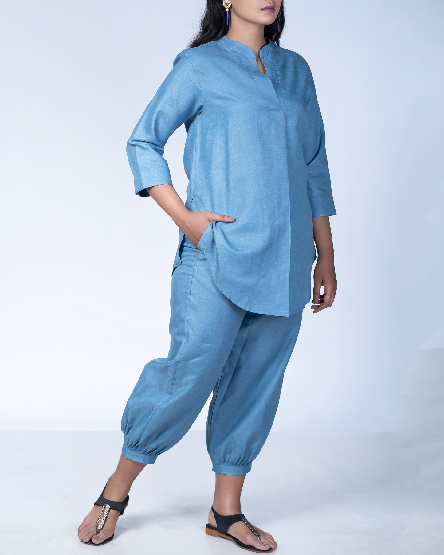 Stone blue Utsavi Co-ord Set