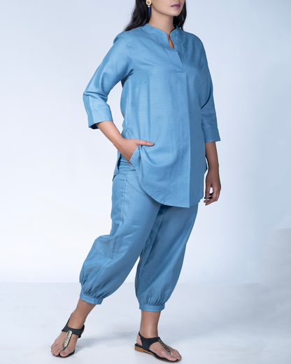 Stone blue Utsavi Co-ord Set