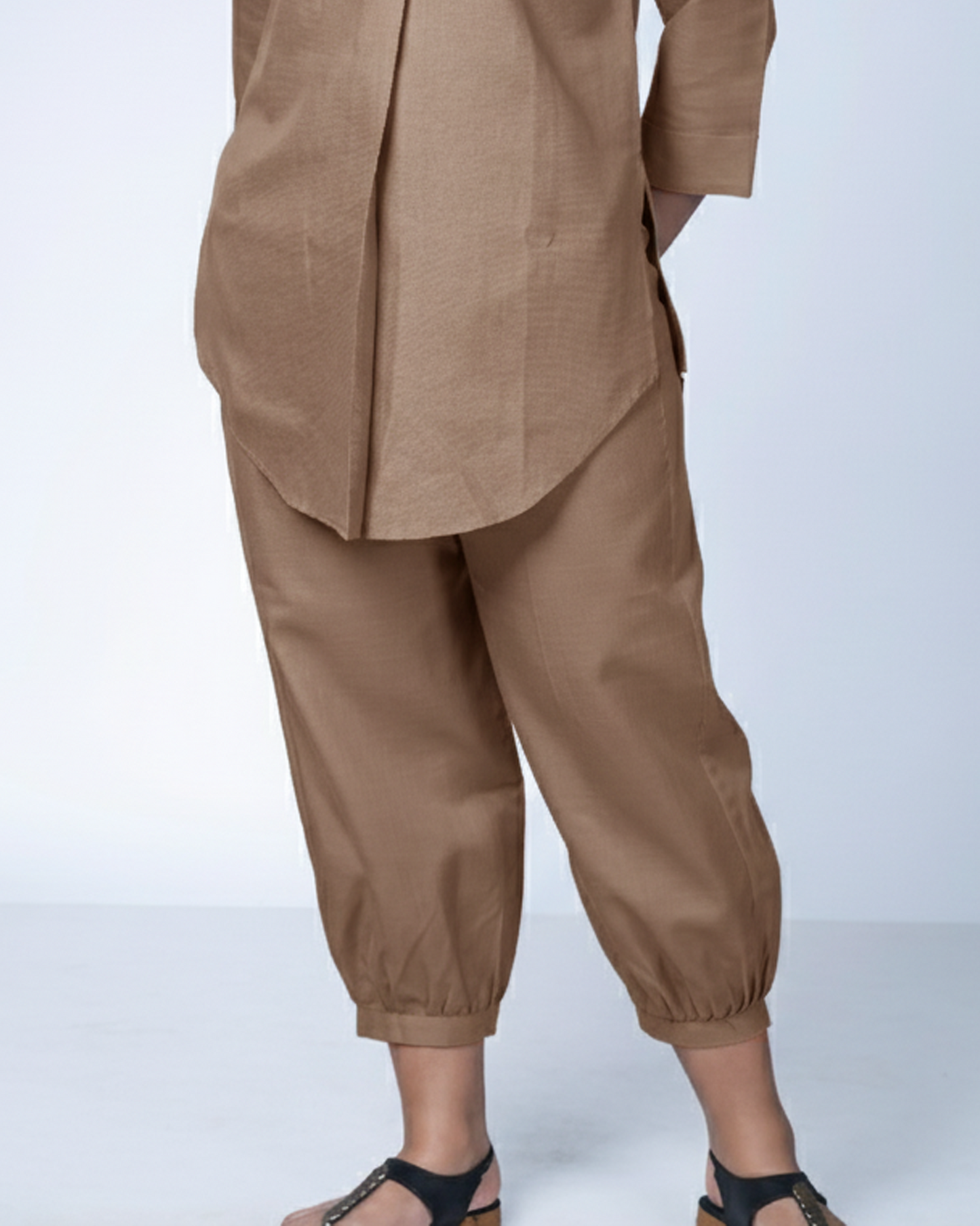 Smoky Brown Utsavi Co-ord Set
