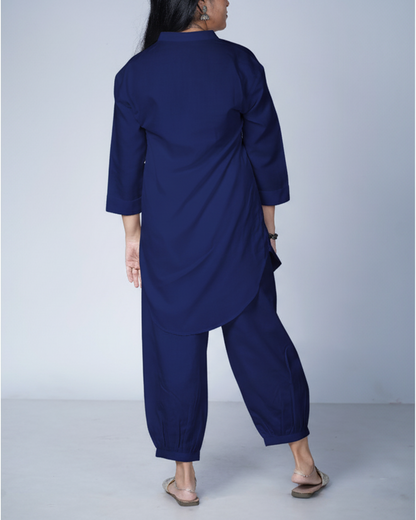Navy Blue Utsavi Co-ord Set