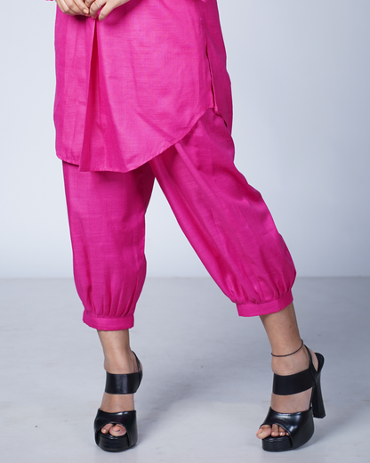 Hotpink Utsavi Co-ord Set