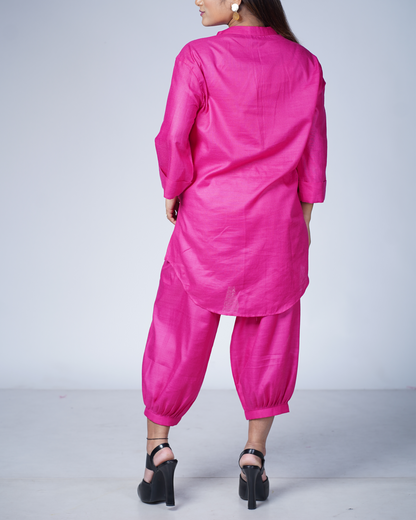 Hotpink Utsavi Co-ord Set