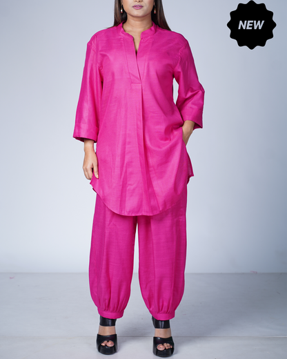 Hotpink Utsavi Co-ord Set