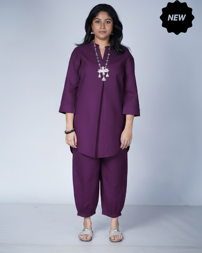 Purple Utsavi Co-ord Set