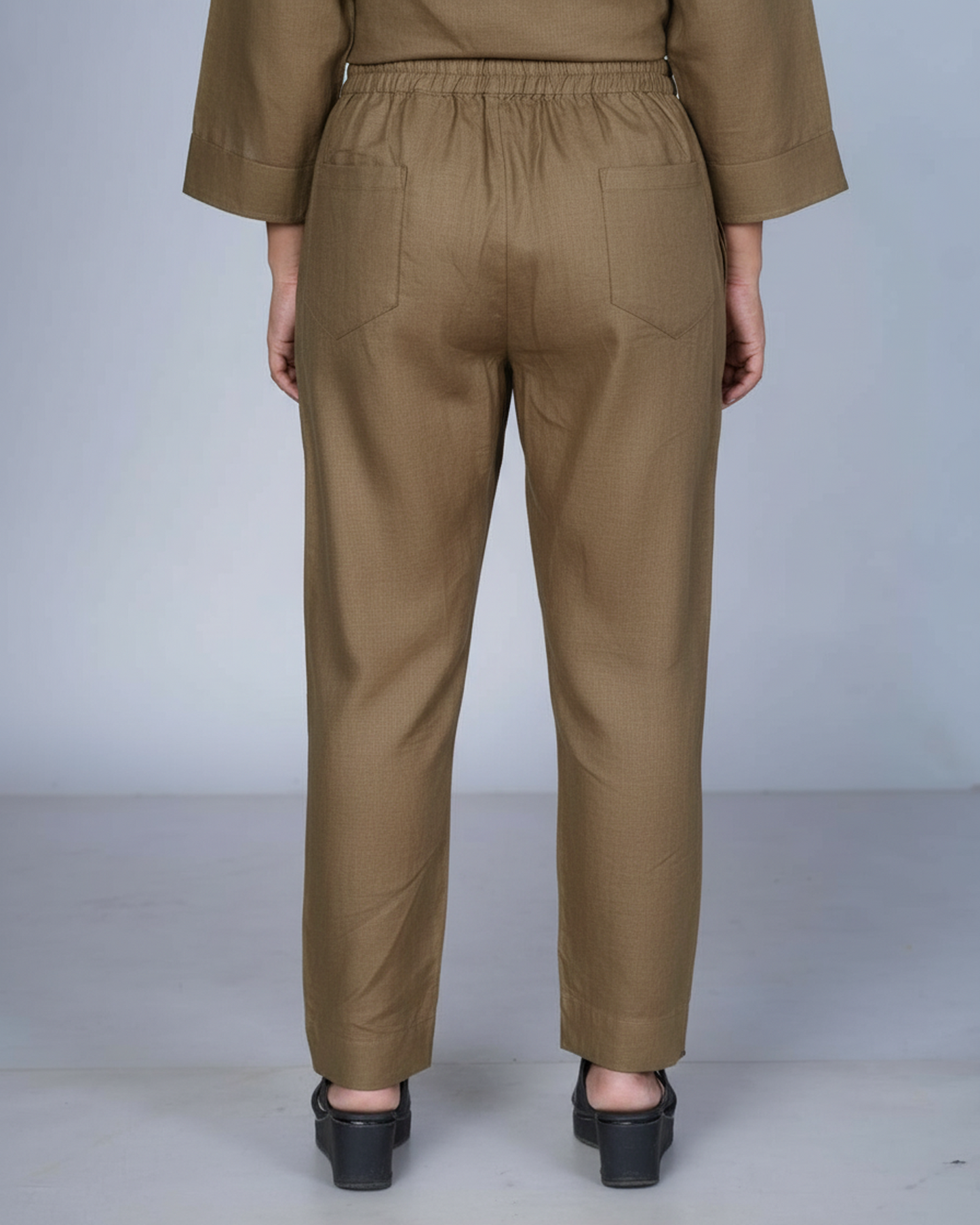 Side zip pants (Smoky Brown)