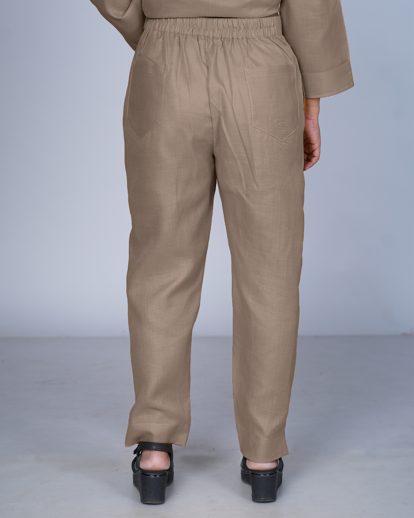 Side zip pants (Smoky Brown)