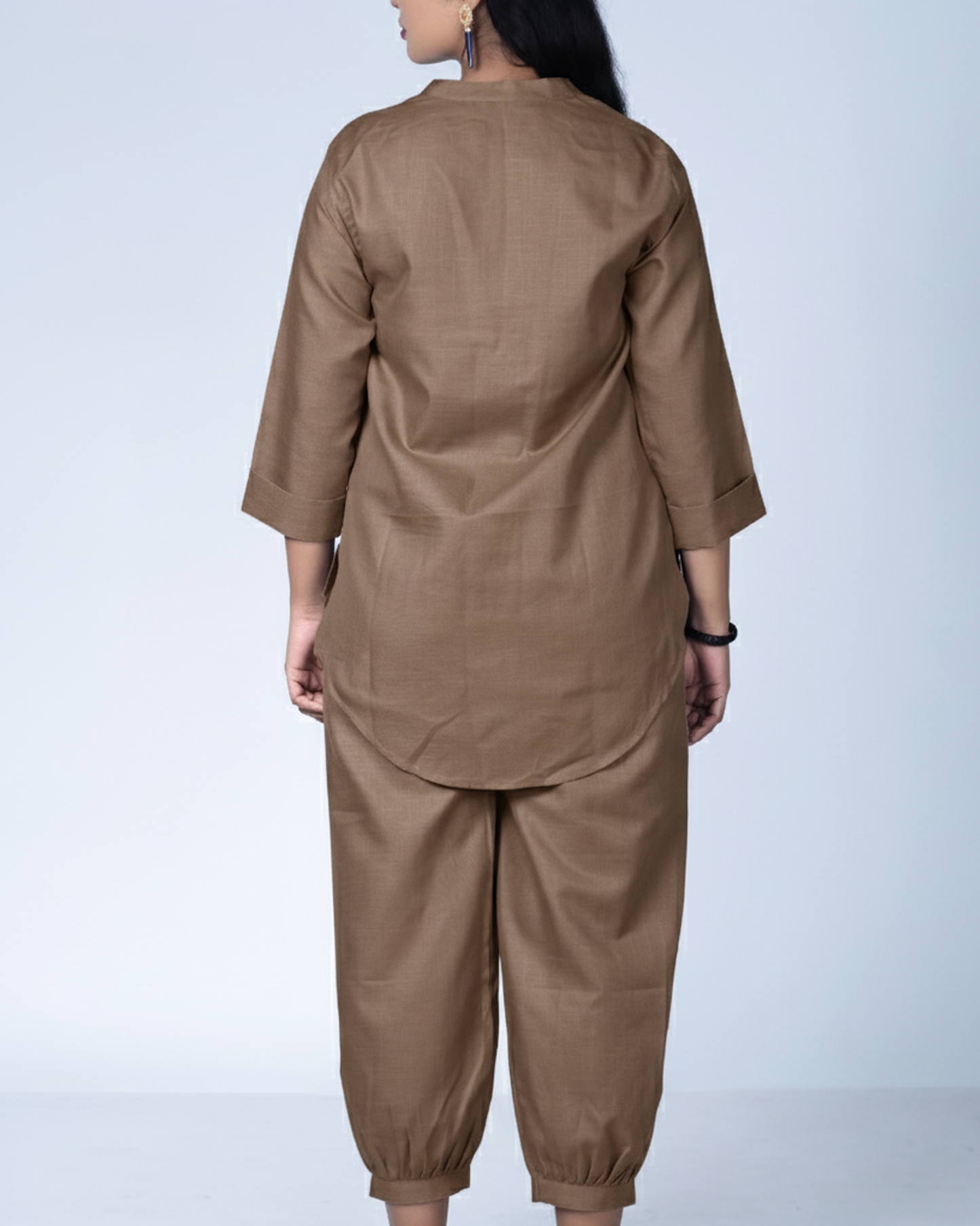 Smoky Brown Utsavi Co-ord Set