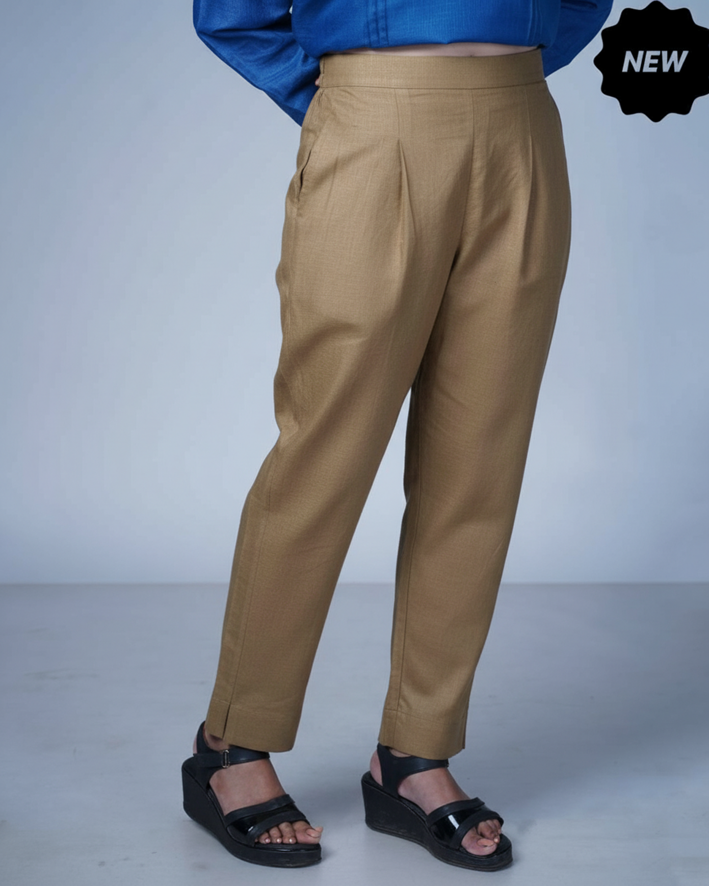 Side zip pants (Smoky Brown)