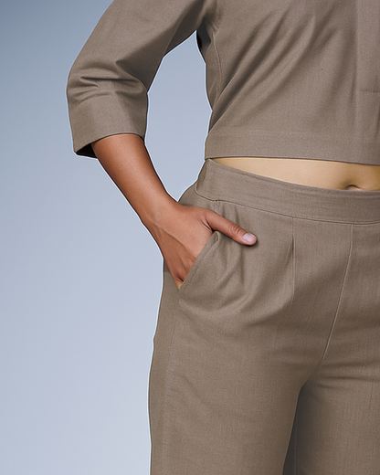 Trouser Palazzo Style (Smoky Brown)