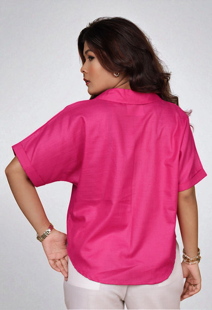 Boxy shirt (Hot Pink)