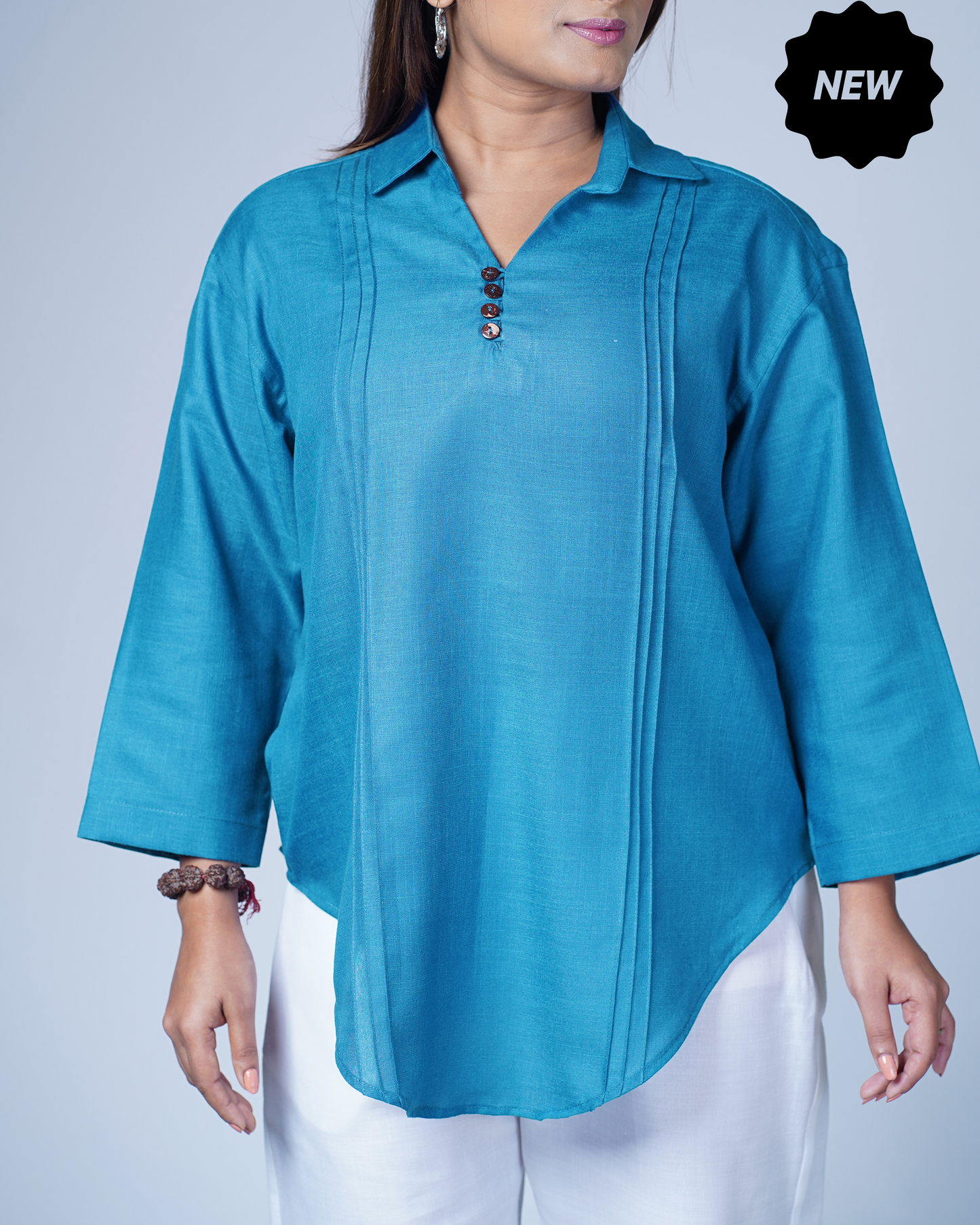 Leher Kurta (Teal)