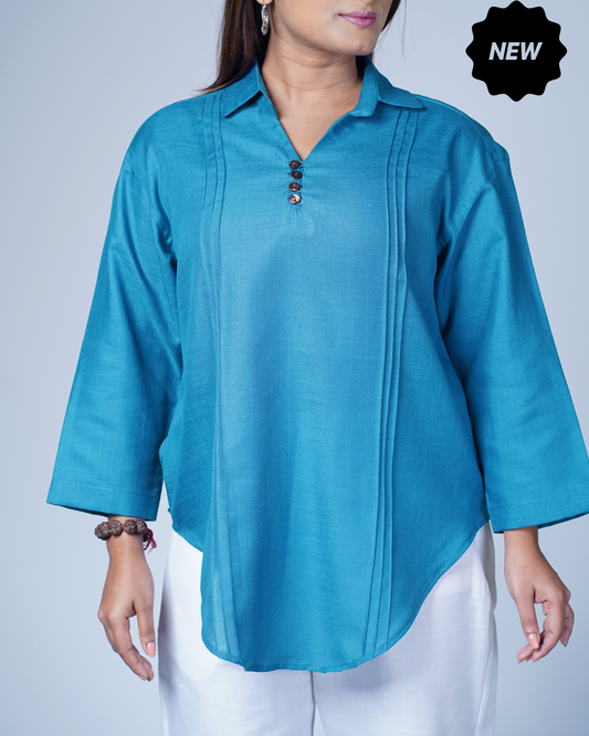 Leher Kurta (Teal)