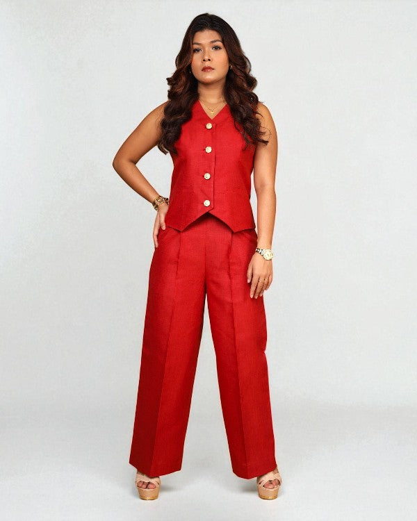Vestro Waistcoat (Maroon)