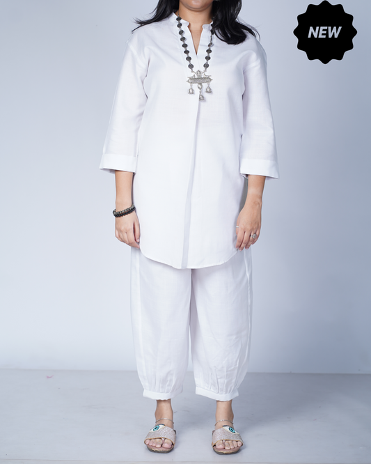 White Utsavi Co-ord Set