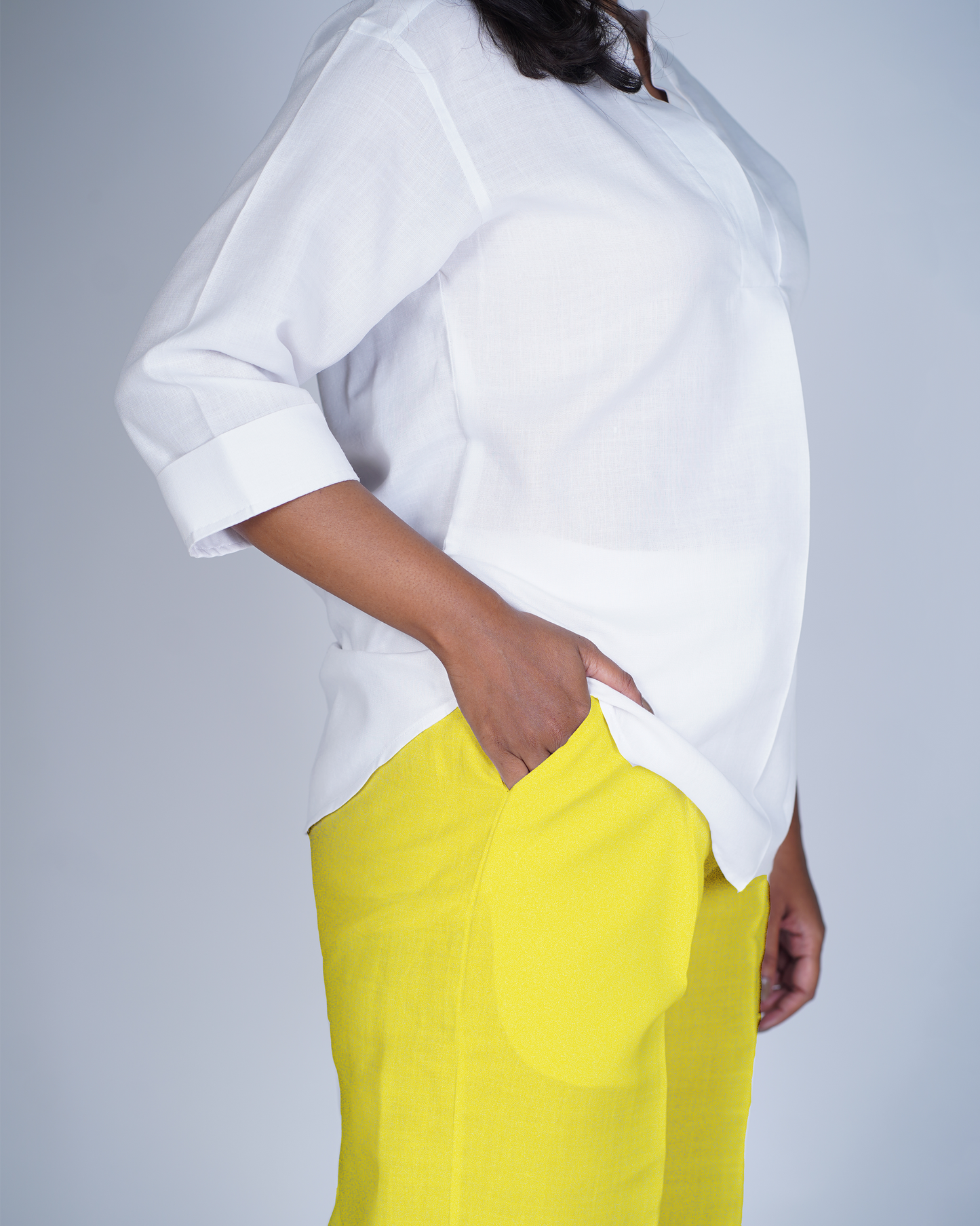 Trouser Palazzo Style (Pastel Yellow )